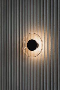 MARSET LED nástěnné světlo Aura, Ø 18 cm, zapnuto/vypnuto, opálové, Bílá / opál, Obývací pokoj / jídelna, Sklo, Design