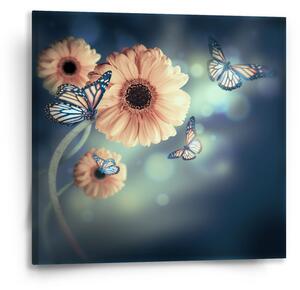 Sablio Obraz Květinová abstrakce - 50x50 cm