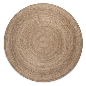 Hans Home | Kusový koberec Jute Braided 106006 Grey Brown - 100x100 (průměr) kruh
