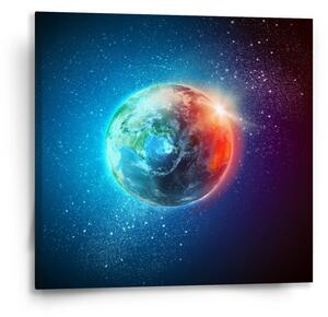 Sablio Obraz Země ve vesmíru - 50x50 cm