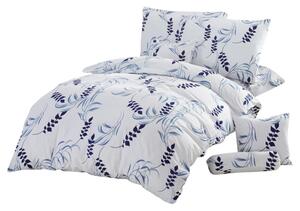 Set ložního prádla SABINA bílá/modrá, 8 ks
