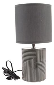 Stolní lampa PAIGE šedá