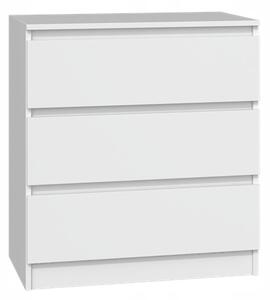 Komoda TopEshop Malwa 70 x 40 x 75cm bílý lesk