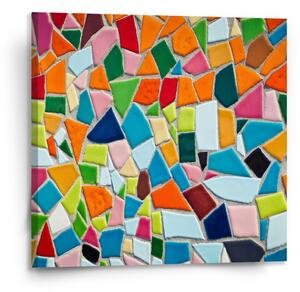 Sablio Obraz Barevná mozaika - 110x110 cm