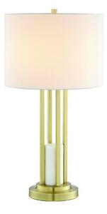 ACA Lighting stolní lampa 1XE27 BELIZE zlatá + bílá mramor IP20 D35,6XH66CM ML127161TGW