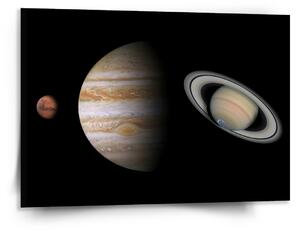 Sablio Obraz Planety a slunce - 150x110 cm