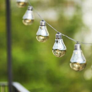 LED světelný řetěz Glow, deset zdrojů kouřově šedá