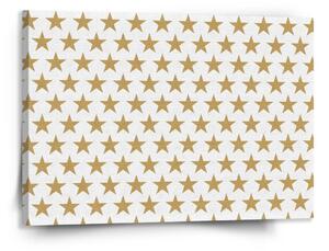Sablio Obraz Zlaté hvězdy - 150x110 cm