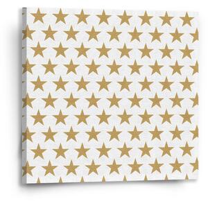 Sablio Obraz Zlaté hvězdy - 50x50 cm