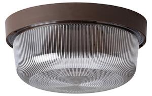 OS ELE50008 ELEKTRA 3 stropní/nástěnné průmyslové plastové svítidlo hnědá / čirá IP54 60W E27 (původní kód OS 50008) - OSMONT