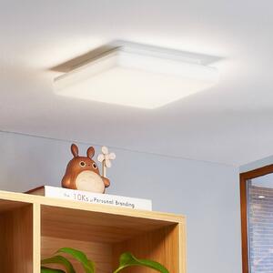 PRIOS Prios Artin LED stropní světlo, hranaté, 22 cm, Bílá / opál, Koupelna, Plast, Moderní