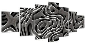 Obraz - Metalická abystrakce (210x100 cm)