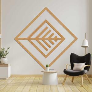Geometrická dřevěná dekorace na zeď - Moderní design | SENTOP HDF0397-B