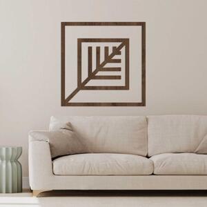 Geometrická dřevěná dekorace na zeď - Moderní design | SENTOP HDF0397-B
