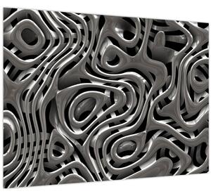Obraz - Metalická abystrakce (70x50 cm)