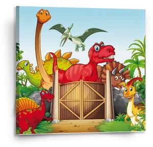 Sablio Obraz Dinosauři 4 - 110x110 cm