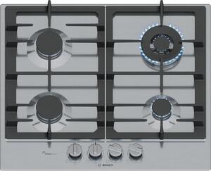 Bosch Serie 6 PCH6A5I90 varná deska Nerezová ocel Vestavěné 60 cm Plynový 4 zóna/zón