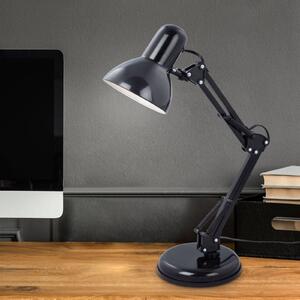 Stolní lampa Pixa, nastavitelná, E14, černá