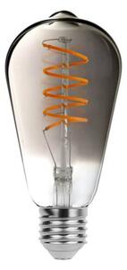 LED žárovka filament 1359 E27, 5W, teplá bílá, kouřové sklo