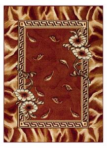 Weltom Kusový koberec BCF Morad TRIO Listí květy klasický bordó Rozměr: 300x400 cm