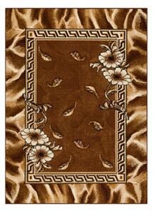 Weltom Kusový koberec BCF Morad TRIO Listí květy klasický hnědý Rozměr: 140x200 cm