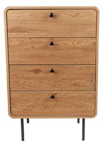 Vysoká komoda se 4 zásuvkami Siena (4401), divoký dub, 60 cm