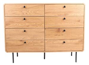 Komoda s 8 zásuvkami Siena (4402-1), divoký dub, 120 cm