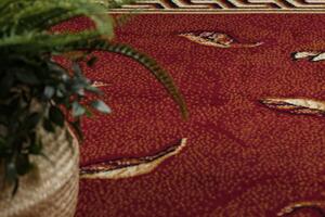 Weltom Kusový koberec BCF Morad TRIO Listí květy klasický bordó Rozměr: 200x300 cm