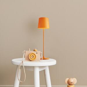 Nabíjecí stolní lampa Kaami LED, stmívatelná oranžová matná