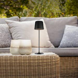 Nabíjecí stolní lampa Kaami LED, stmívatelná, černá matná