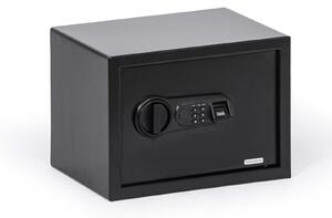 Nábytkový sejf s elektronickým zámkem a čtečkou otisků prstů, 250 x 350 x 250 mm