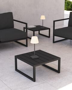 Zahradní stolek vamo 60 x 60 cm černý