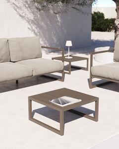 Zahradní stolek vamo 60 x 60 cm hnědý