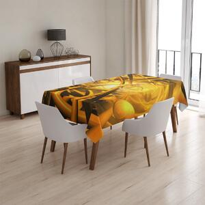 Sablio Ubrus Žlutá abstrakce - 90x90 cm