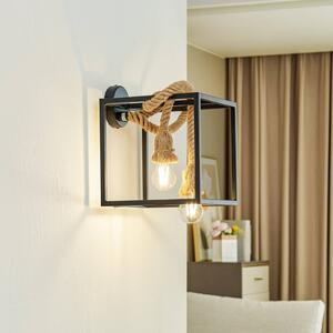Designové nástěnné svítidlo Lucande Vlados, klec, 29 cm