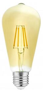 LED žárovka filament ST64FVE4 E27, 4W, teplá bílá