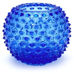 Floriánova huť Váza Hobnail - Ananas modrá