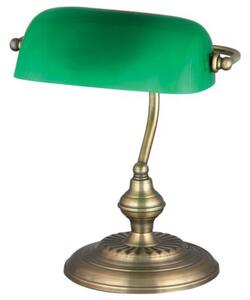 Stolní lampa BANK zelená/kov