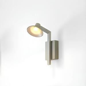 Lucande LED nástěnné světlo Steve, hliník, 24 cm, USB, stmívatelné, stmívatelný, Hliník / šedá / zinek, Obývací pokoj / jídelna, kov, Moderní