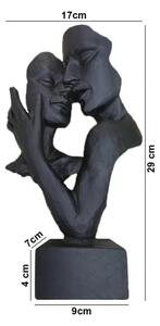 Stolní dekorace 29x9x17 cm pryskyřice/černá