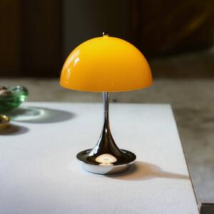 Louis Poulsen Panthella 160 Portable Original, opálově oranžová, stmívatelný, Žlutá / oranžová, Obývací pokoj / jídelna, Plast, Design