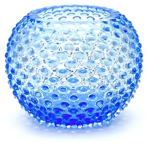 Floriánova huť Váza Hobnail - Ananas světle modrá