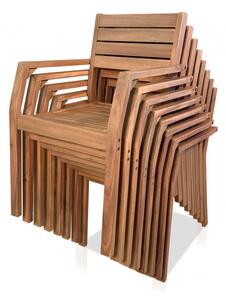 Zahradní set z masivu stůl 200x100 + židle z olejovaného akátu Garda