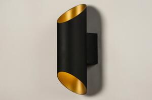 Nástěnné designové svítidlo Giardanno Black and Gold (LMD)
