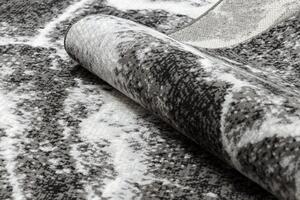 Weltom Kusový koberec BCF Morad MRAMOR Abstraktní antracitový černý Rozměr: 200x300 cm