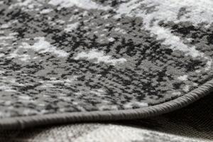 Weltom Kusový koberec BCF Morad MRAMOR Abstraktní antracitový černý Rozměr: 60x110 cm