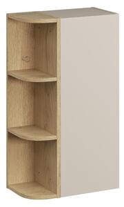 Comad Závěsná horní koupelnová skříňka Dalia Cashmere 45 cm kašmírová/dub cremona