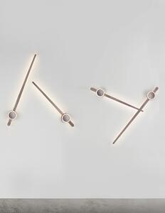 LED nástěnné svítidlo Kedo 80 hnědá