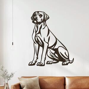 Dřevěný obraz Brazilská Fila | Rozměry (cm): 48x60 | Zvolte barvu dekoru: Wenge