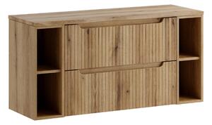 Comad Závěsná skříňka pod umyvadlo Nova s deskou 120 cm dub coast evoke